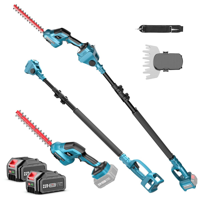 3 - in - 1 Cordless Pole Hedge Trimmer, 21V Battery Hedge & Grass Trimmer, SH300 - SeeSii